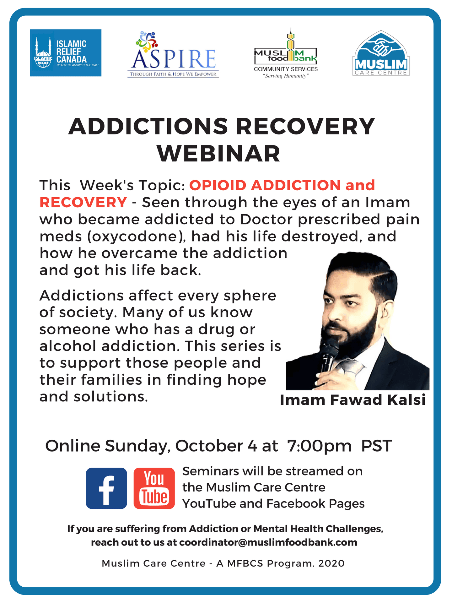 Addictions Recovery Webinar