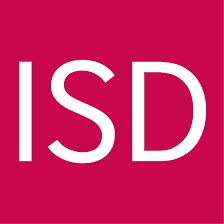 Red square logo with white letters 'ISD'.